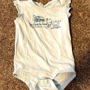 Carhartt “New Chick in Town” Onesie size 12 months